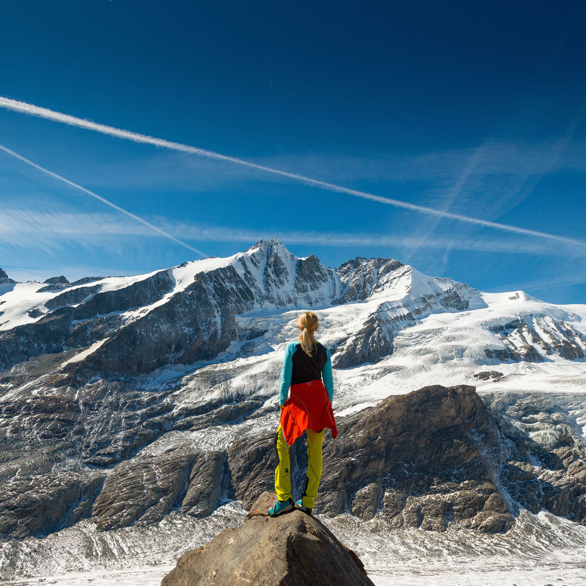 Ausblick der Berge genießen
