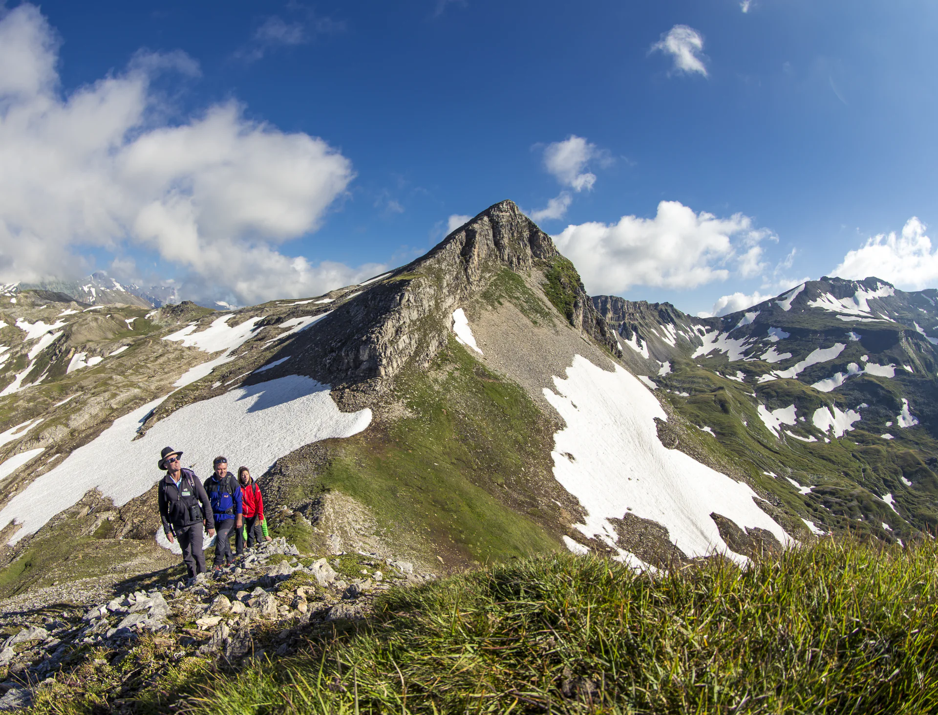 Wandern entlang der Mauskarscharte nahe dem Schareck bei Heiligenblut