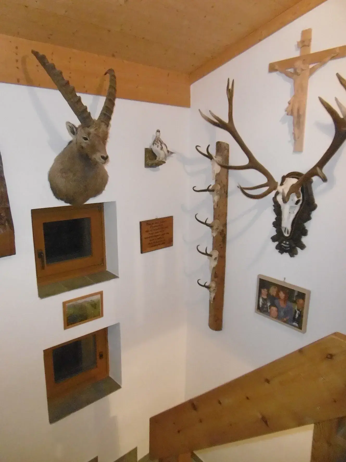 Treppenhaus des Ferienhauses Römerhütte